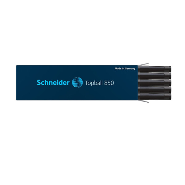 슈나이더 탑볼 펜 롤러볼 리필 10개 Schneider Topball 850