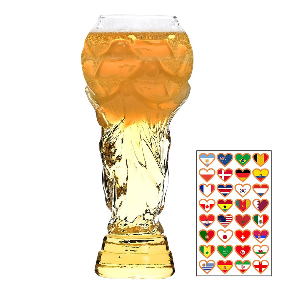 2022 카타르 월드컵 맥주잔 유리잔 국기 스티커 세트