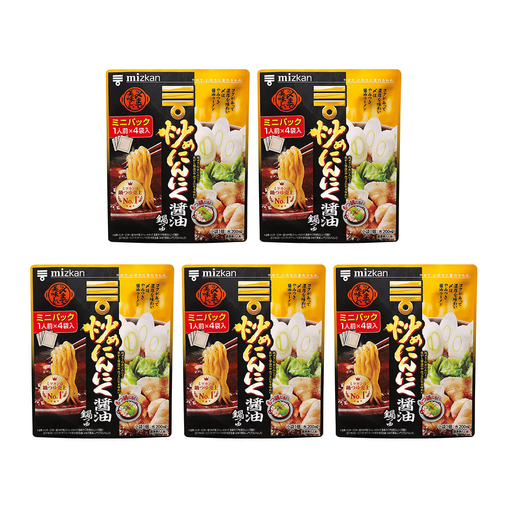 미츠칸 볶음 마늘 간장 나베 쯔유 미니팩 128g X 5팩