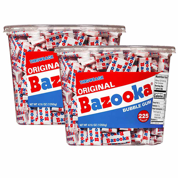 Bazooka 바쥬카 버블껌 풍선껌 오리지널 225개 X 2팩