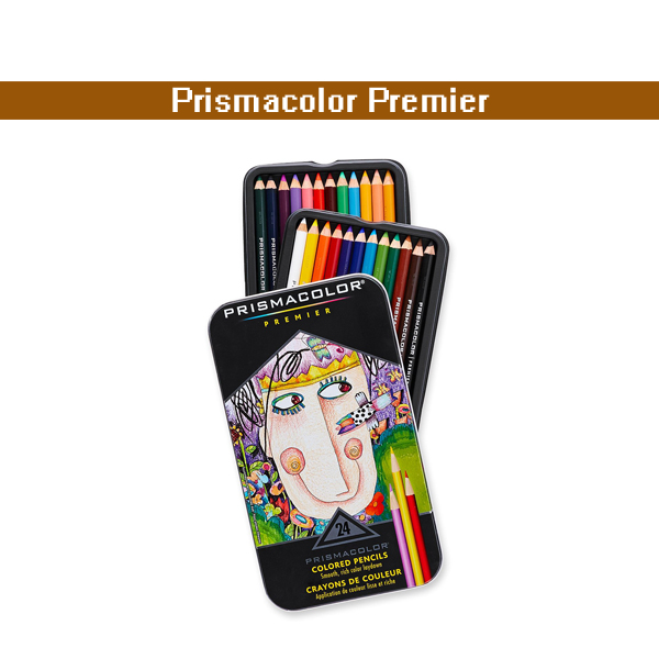 프리즈마컬러 색연필 24색 펜슬 Prismacolor Premier Colored Pencils, Soft Core, 24 Pack