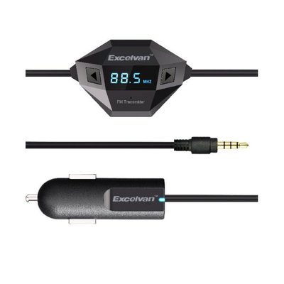 스마트폰 카차저 어뎁터 Excelvan FM Transmitter Car Charger Adapter For MP3/ MP4 SmartPhone